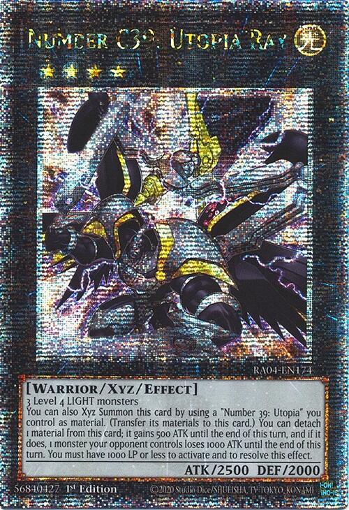 Number C39: Utopia Ray [RA04-EN174] Quarter Century Secret Rare | Total Play