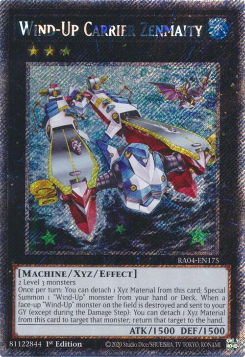 Wind-Up Carrier Zenmaity [RA04-EN175] Platinum Secret Rare | Total Play