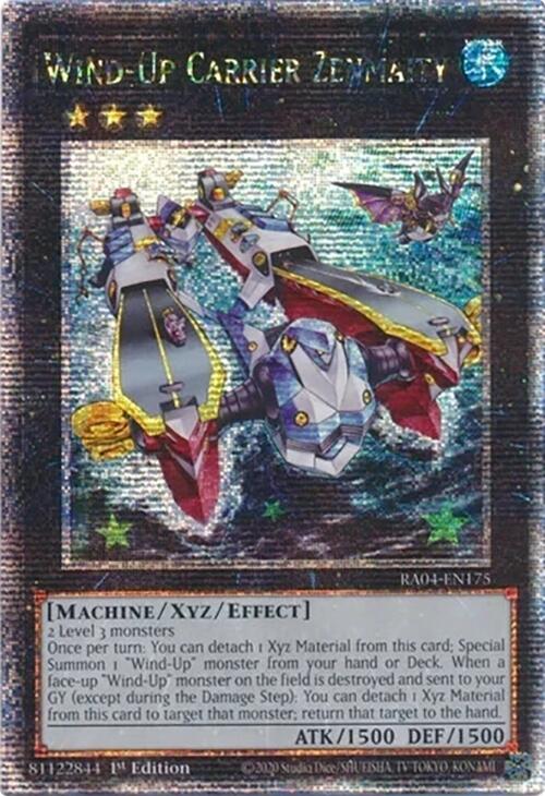 Wind-Up Carrier Zenmaity [RA04-EN175] Quarter Century Secret Rare | Total Play