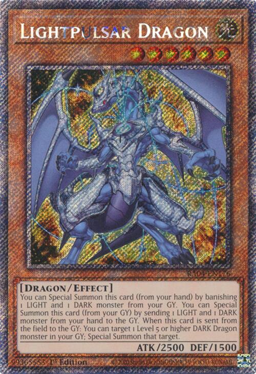 Lightpulsar Dragon [RA04-EN176] Platinum Secret Rare | Total Play