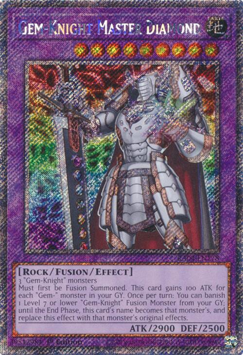 Gem-Knight Master Diamond [RA04-EN178] Platinum Secret Rare | Total Play
