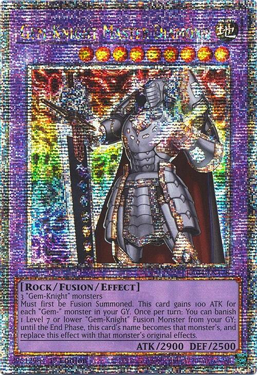 Gem-Knight Master Diamond [RA04-EN178] Quarter Century Secret Rare | Total Play