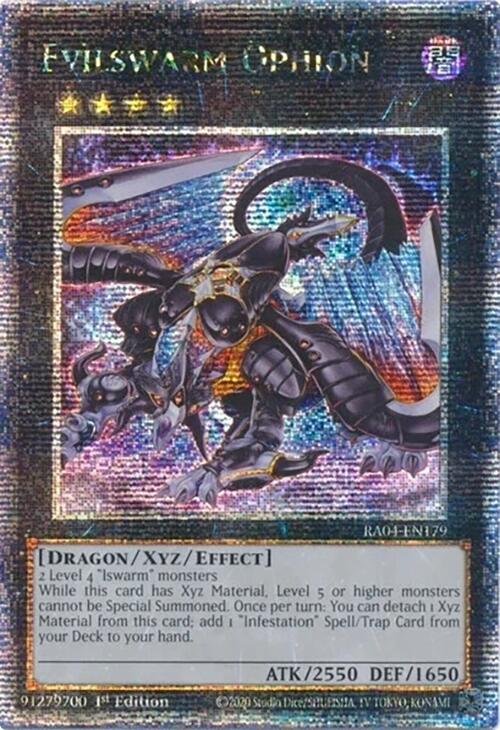 Evilswarm Ophion [RA04-EN179] Quarter Century Secret Rare | Total Play