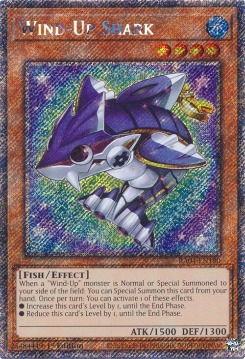 Wind-Up Shark [RA04-EN180] Platinum Secret Rare | Total Play