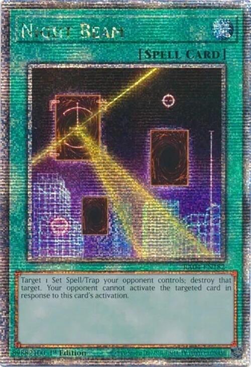 Night Beam [RA04-EN182] Quarter Century Secret Rare | Total Play
