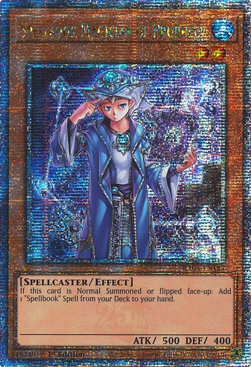 Spellbook Magician of Prophecy [RA04-EN183] Quarter Century Secret Rare | Total Play