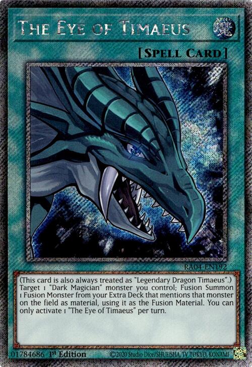 The Eye of Timaeus [RA04-EN192] Platinum Secret Rare | Total Play
