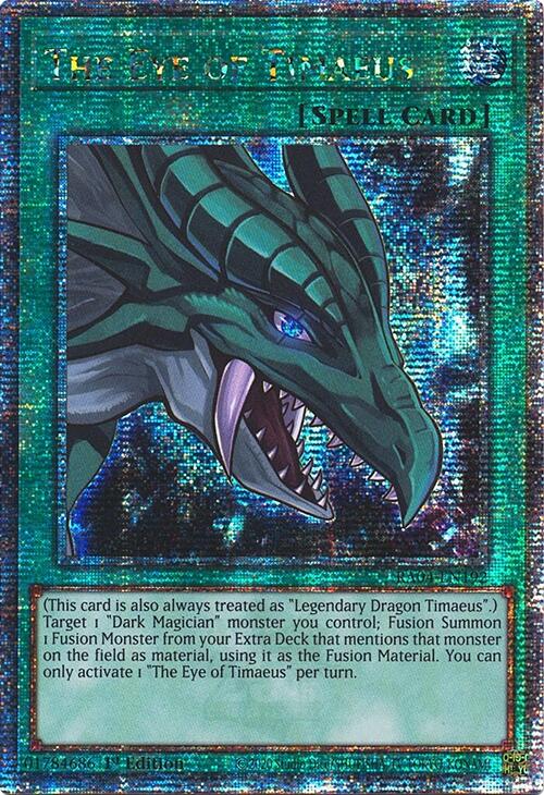 The Eye of Timaeus [RA04-EN192] Quarter Century Secret Rare | Total Play