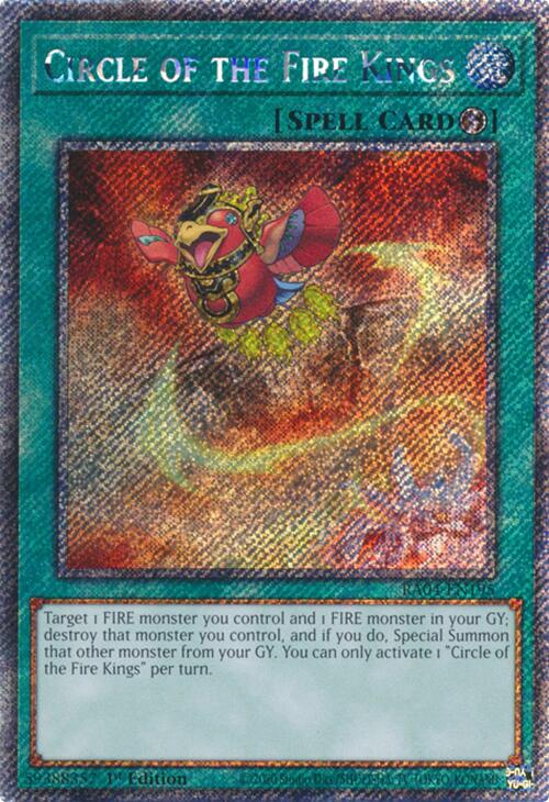 Circle of the Fire Kings [RA04-EN195] Platinum Secret Rare | Total Play