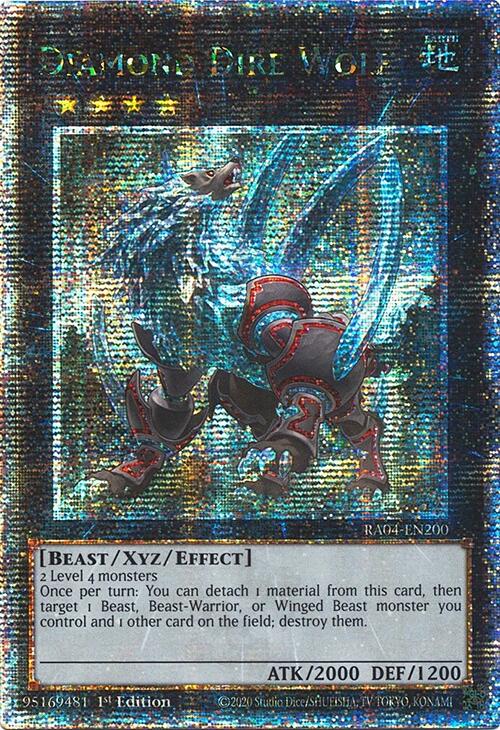 Diamond Dire Wolf [RA04-EN200] Quarter Century Secret Rare | Total Play