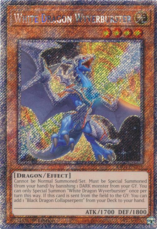 White Dragon Wyverburster [RA04-EN203] Platinum Secret Rare | Total Play