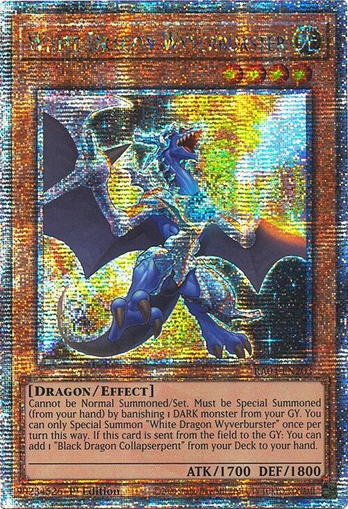 White Dragon Wyverburster [RA04-EN203] Quarter Century Secret Rare | Total Play
