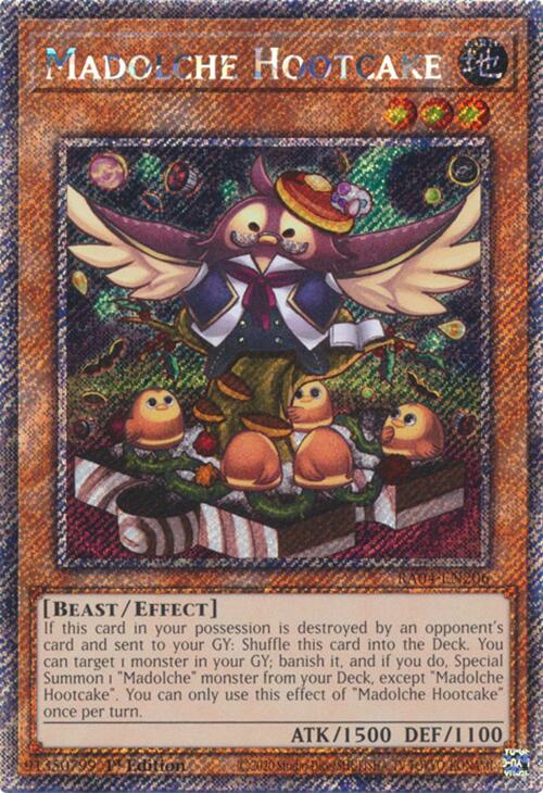 Madolche Hootcake [RA04-EN206] Platinum Secret Rare | Total Play