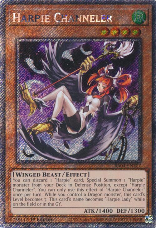 Harpie Channeler [RA04-EN207] Platinum Secret Rare | Total Play