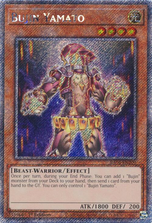 Bujin Yamato [RA04-EN209] Platinum Secret Rare | Total Play