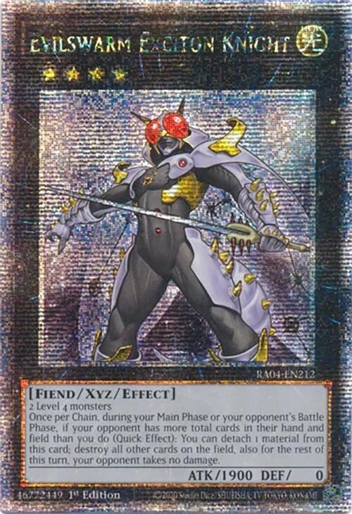 Evilswarm Exciton Knight [RA04-EN212] Quarter Century Secret Rare | Total Play