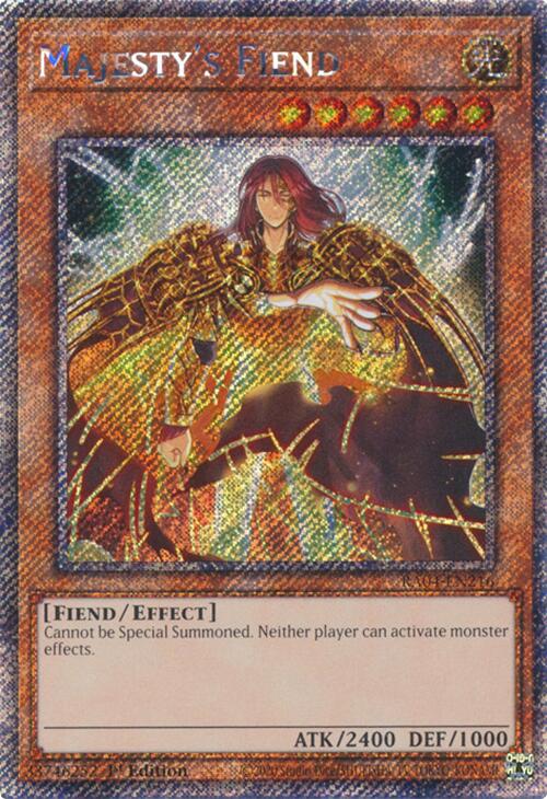 Majesty's Fiend [RA04-EN216] Platinum Secret Rare | Total Play