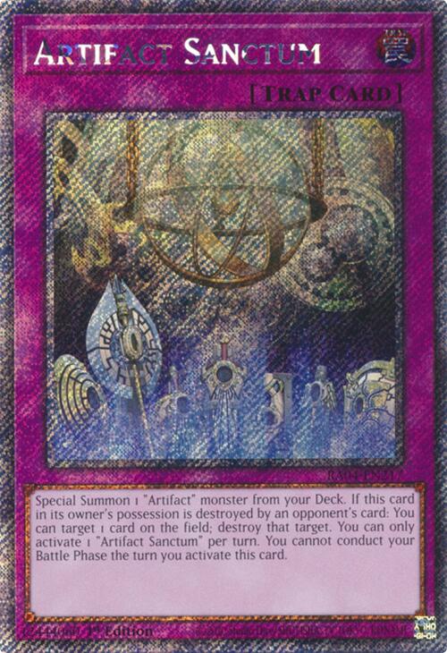Artifact Sanctum [RA04-EN217] Platinum Secret Rare | Total Play
