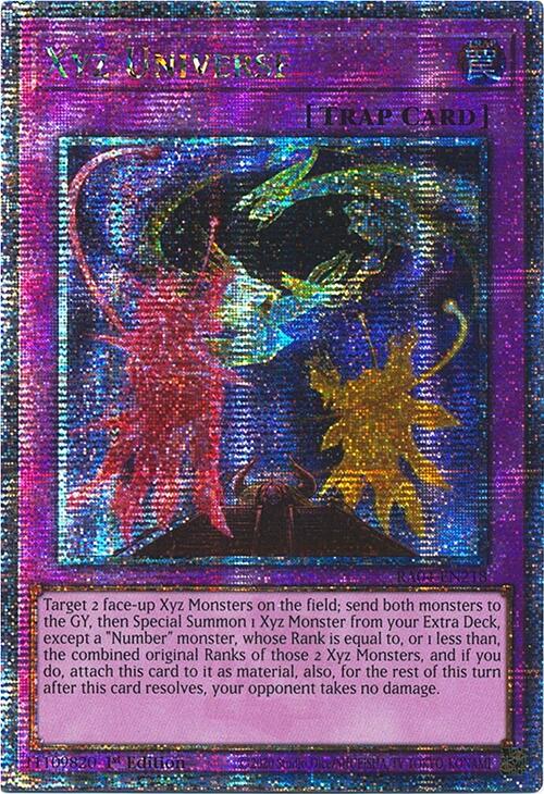 Xyz Universe [RA04-EN218] Quarter Century Secret Rare | Total Play