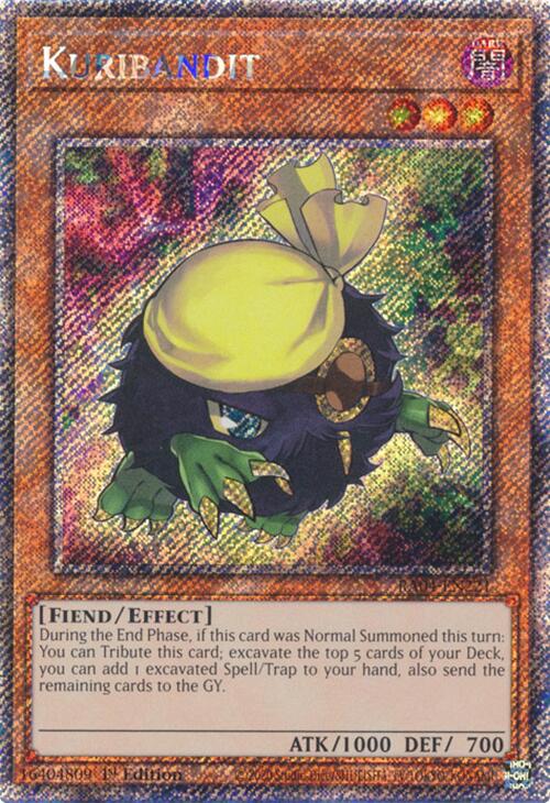 Kuribandit [RA04-EN221] Platinum Secret Rare | Total Play