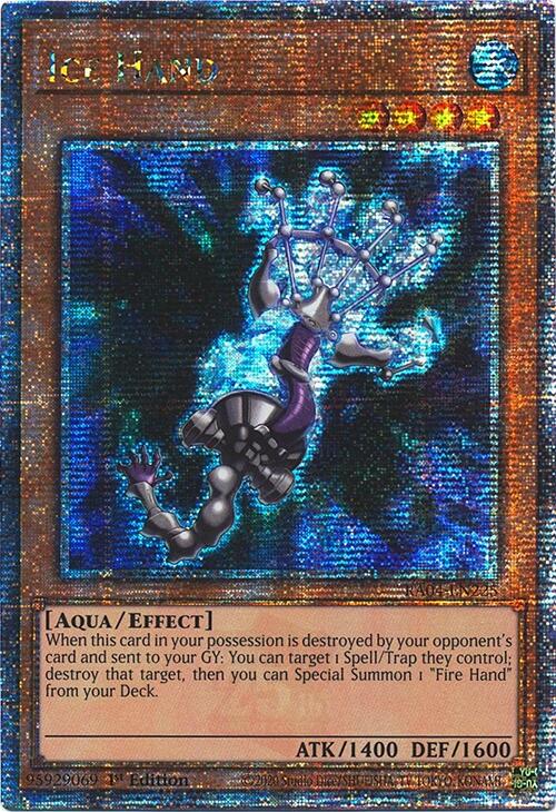 Ice Hand [RA04-EN225] Quarter Century Secret Rare | Total Play