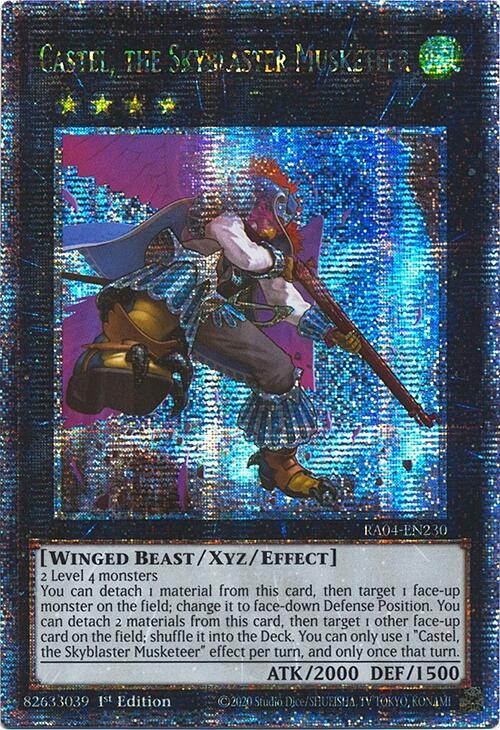Castel, the Skyblaster Musketeer [RA04-EN230] Quarter Century Secret Rare | Total Play