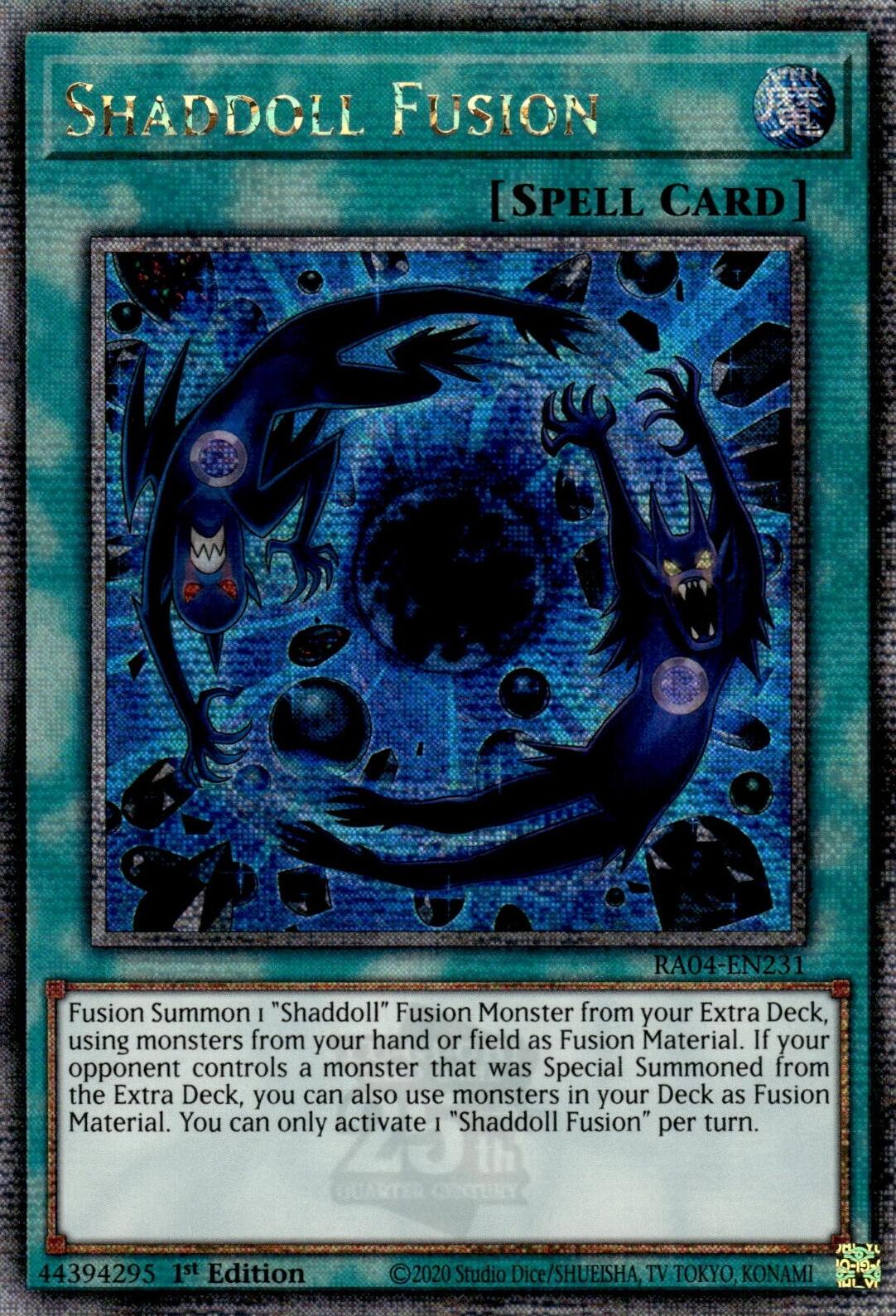 Shaddoll Fusion [RA04-EN231] Quarter Century Secret Rare | Total Play