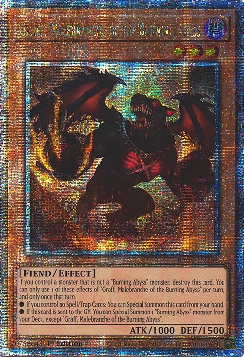 Graff, Malebranche of the Burning Abyss [RA04-EN234] Quarter Century Secret Rare | Total Play