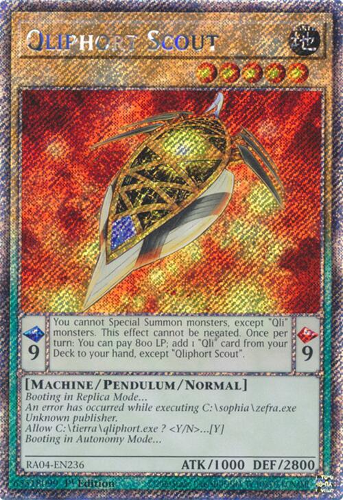 Qliphort Scout [RA04-EN236] Platinum Secret Rare | Total Play