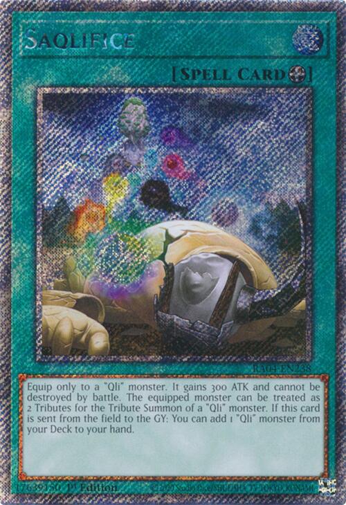 Saqlifice [RA04-EN238] Platinum Secret Rare | Total Play