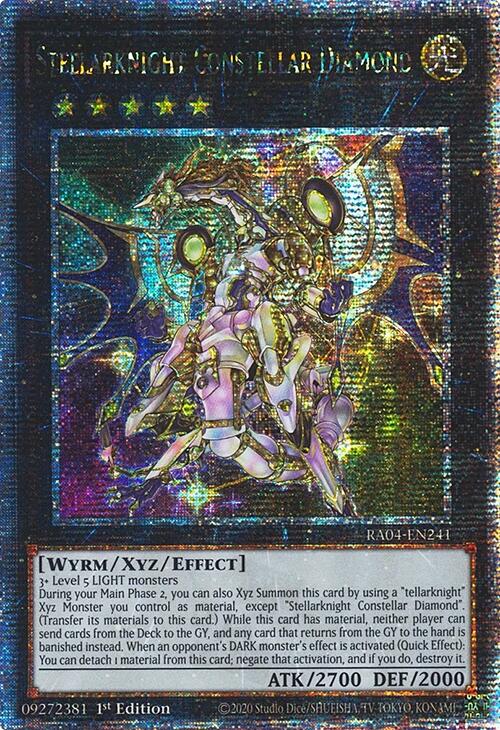 Stellarknight Constellar Diamond [RA04-EN241] Quarter Century Secret Rare | Total Play