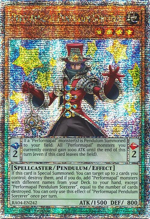 Performapal Pendulum Sorcerer [RA04-EN242] Quarter Century Secret Rare | Total Play