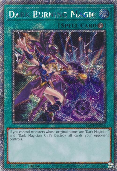 Dark Burning Magic [RA04-EN246] Platinum Secret Rare | Total Play