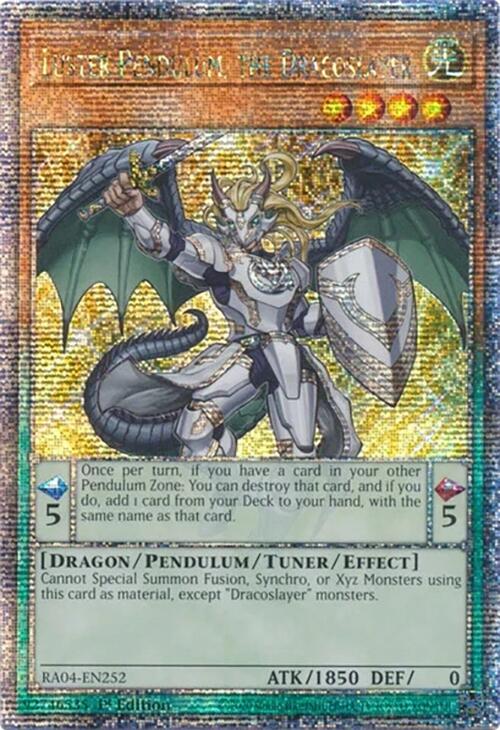 Luster Pendulum, the Dracoslayer [RA04-EN252] Quarter Century Secret Rare | Total Play