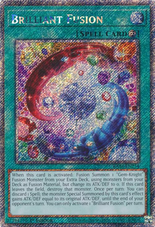 Brilliant Fusion [RA04-EN254] Platinum Secret Rare | Total Play