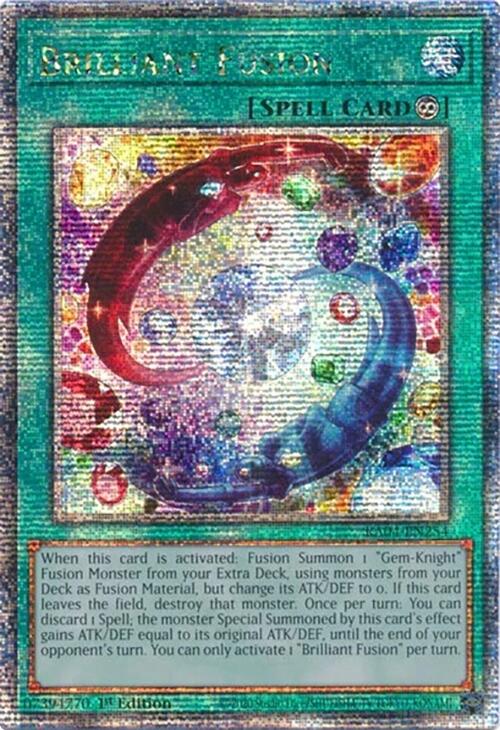 Brilliant Fusion [RA04-EN254] Quarter Century Secret Rare | Total Play
