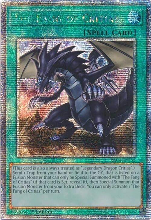 The Fang of Critias [RA04-EN255] Quarter Century Secret Rare | Total Play