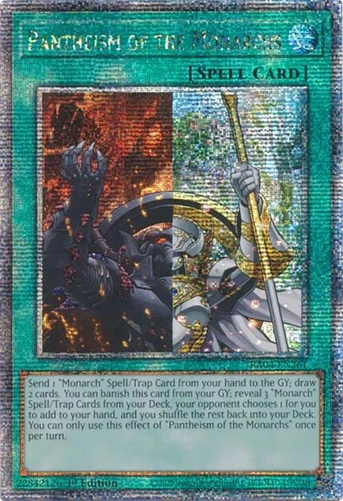Pantheism of the Monarchs [RA04-EN261] Quarter Century Secret Rare | Total Play