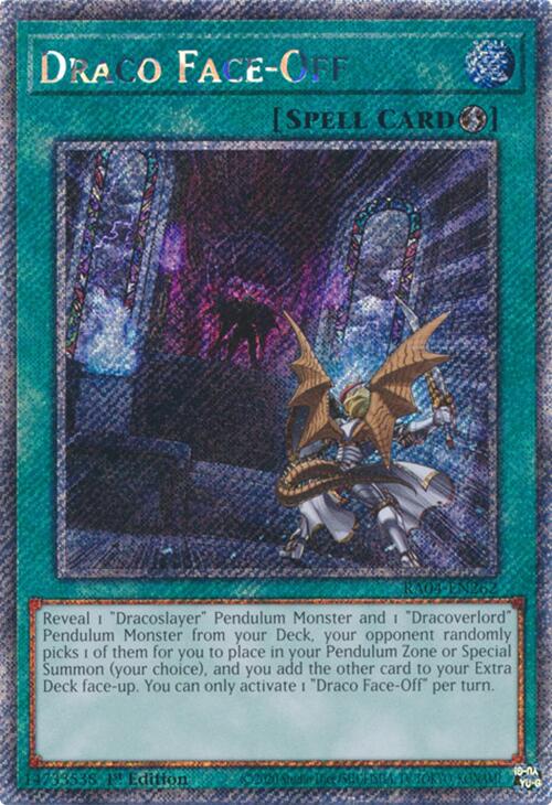Draco Face-Off [RA04-EN262] Platinum Secret Rare | Total Play