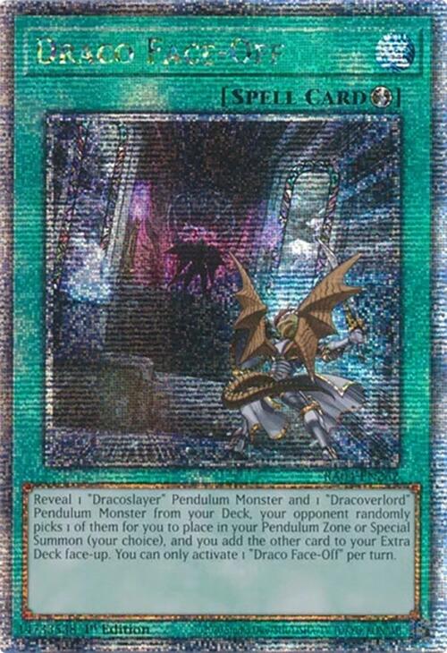 Draco Face-Off [RA04-EN262] Quarter Century Secret Rare | Total Play