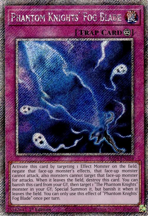 Phantom Knights' Fog Blade [RA04-EN264] Platinum Secret Rare | Total Play