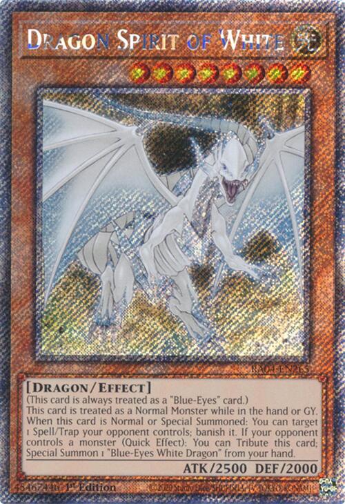Dragon Spirit of White [RA04-EN265] Platinum Secret Rare | Total Play