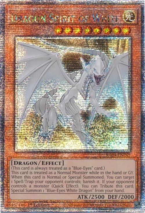Dragon Spirit of White [RA04-EN265] Quarter Century Secret Rare | Total Play