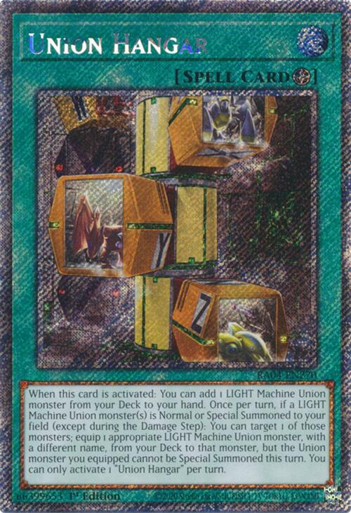 Union Hangar [RA04-EN270] Platinum Secret Rare | Total Play