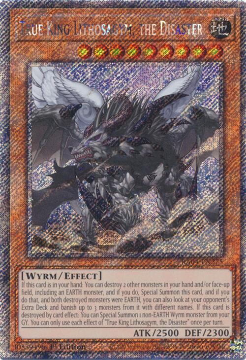 True King Lithosagym, the Disaster [RA04-EN275] Platinum Secret Rare | Total Play