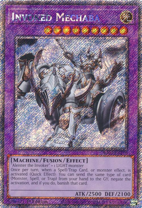 Invoked Mechaba [RA04-EN279] Platinum Secret Rare | Total Play