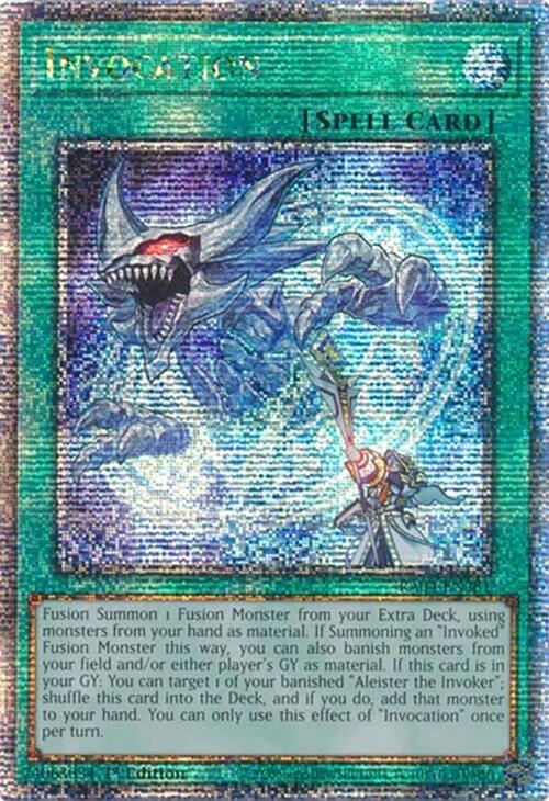 Invocation [RA04-EN281] Quarter Century Secret Rare | Total Play