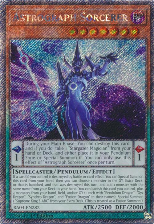 Astrograph Sorcerer [RA04-EN282] Platinum Secret Rare | Total Play