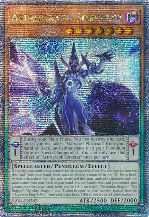 Astrograph Sorcerer [RA04-EN282] Quarter Century Secret Rare | Total Play