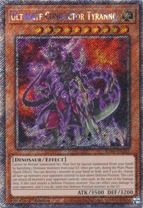 Ultimate Conductor Tyranno [RA04-EN287] Platinum Secret Rare | Total Play